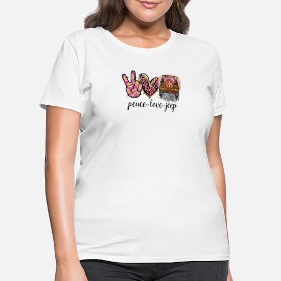 Peace Love Jeep' Women's T-Shirt 